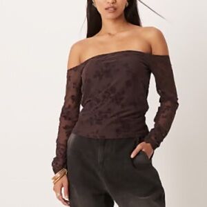 Abercrombie & Fitch Plum Floral Blouse